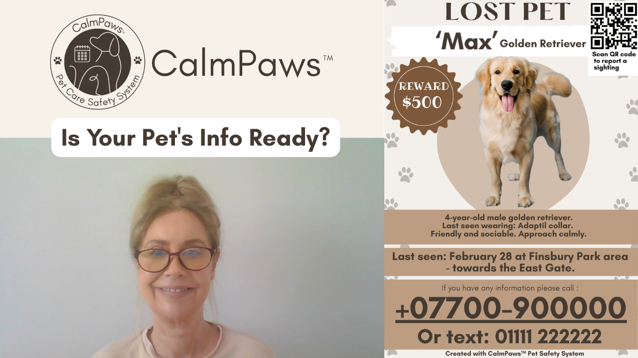 CalmPaws Demo: Free Pet Emergency Sheet & Safety Records Setup